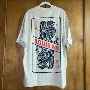 Club America Men’s T Shirt Sz L Graphic Aguilas 🔥 Piece Soft Fabric